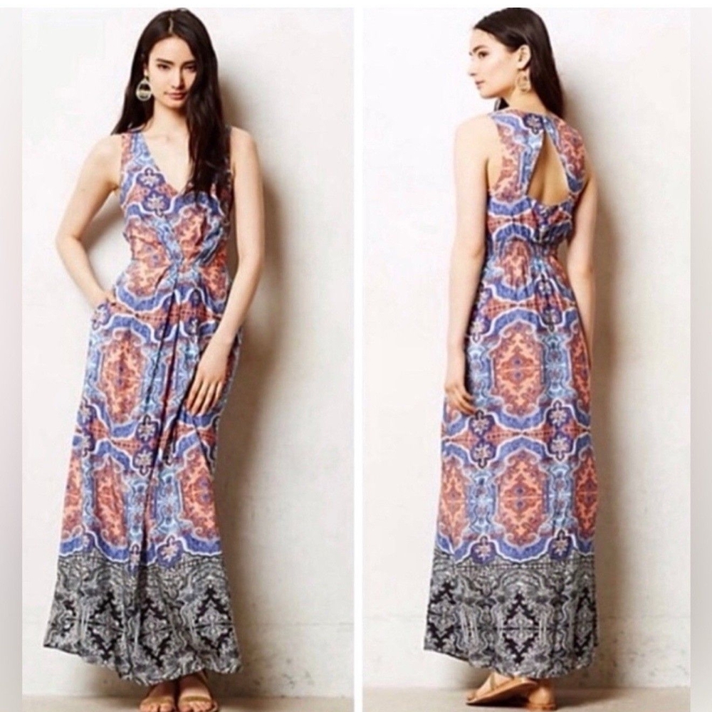 Anthropologie Maeve 100% Silk Dress